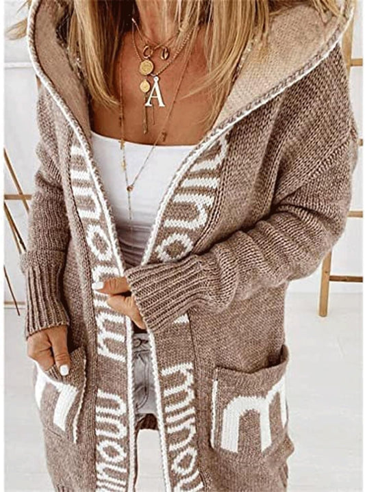 🧥Kiváló minőségű női nyomott kapucnis pulóver